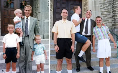 30 frères et sœurs qui recréent de manière hilarante leurs photos d’enfance.