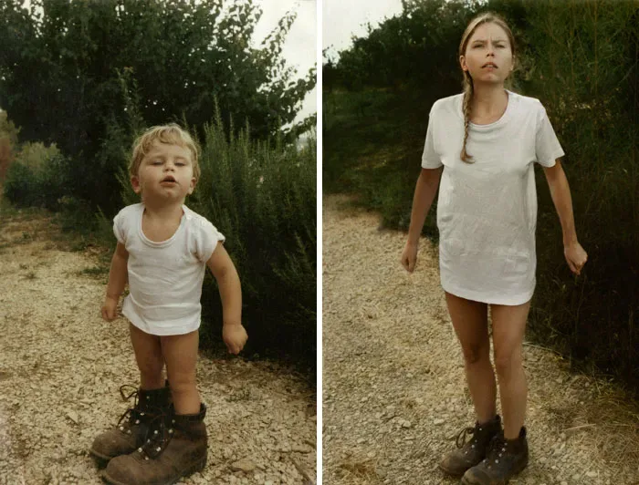Recreation childhood photos before after 11