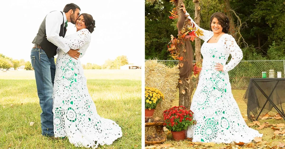 Une Mariée Passe 8 Mois A Crocheter Sa Propre Robe de Mariée pour 50 euros, Mais Qui Semble En Valoir Un Million