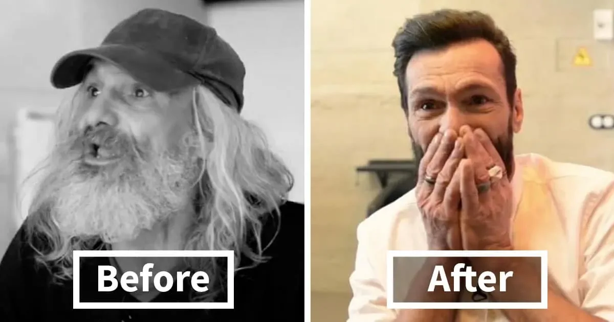 L’incroyable métamorphose de cet homme sans abri en « hipster » le fait éclater aux sanglots.