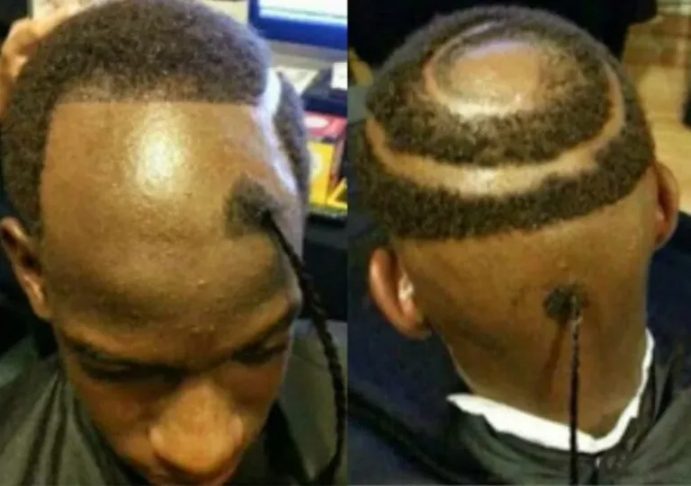 Un pere coupe les cheveux 103
