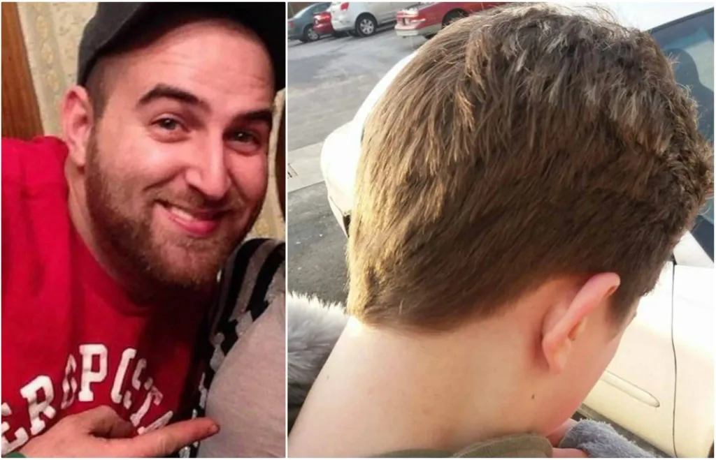Un pere coupe les cheveux 53
