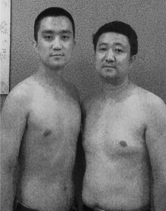 Un pere et son fils ont pris 25